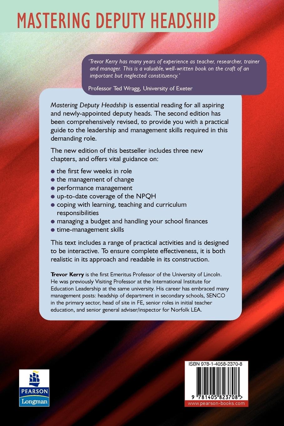 Rückseitencover Mastering Deputy Headship