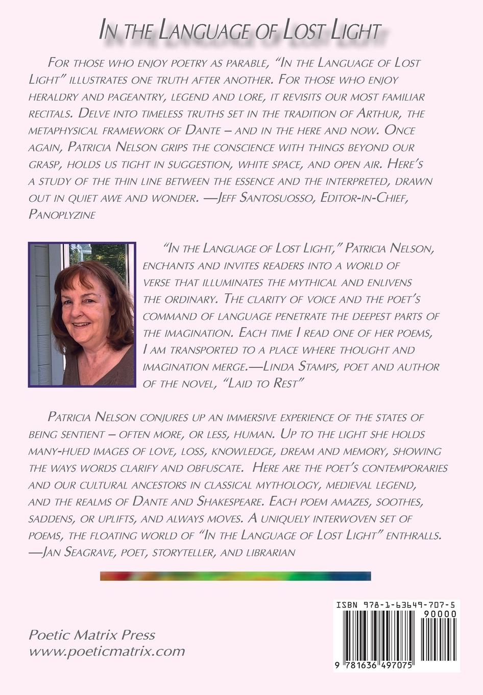 Rückseitencover In the Language of Lost Light