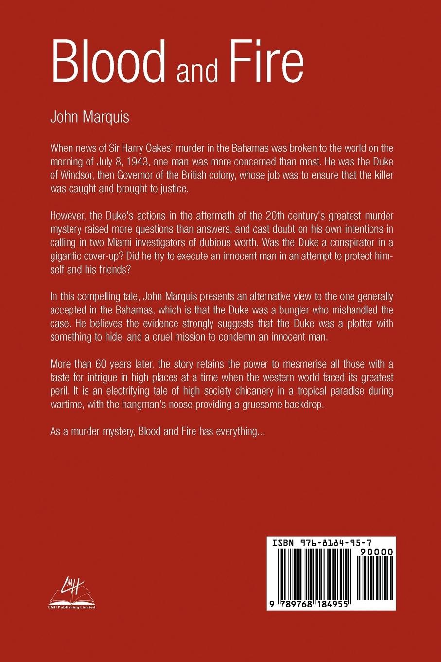 Rückseitencover Blood and Fire