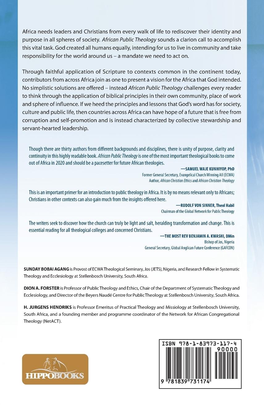 Rückseitencover African Public Theology