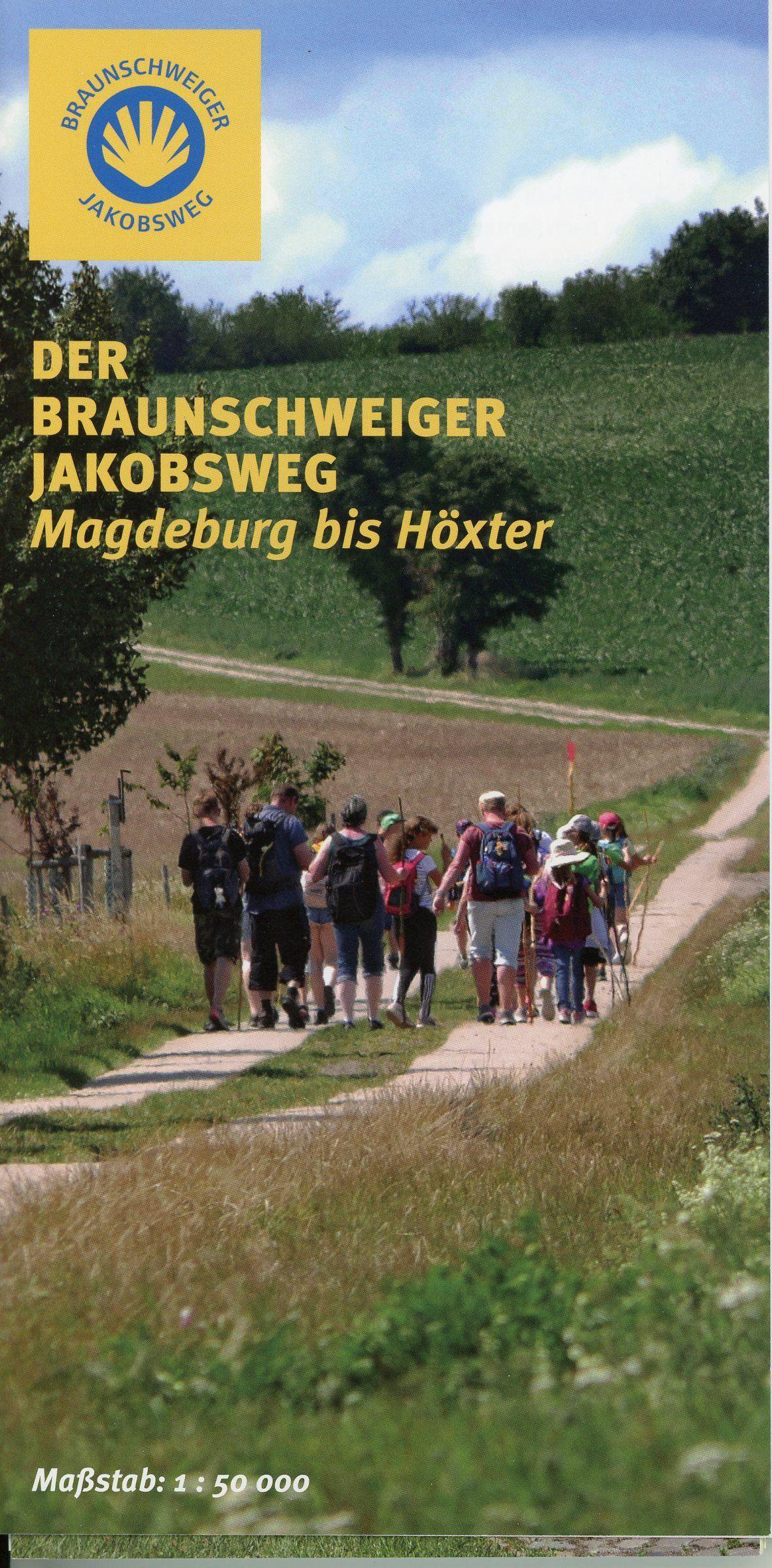 Vorderes Coverbild Wanderkarte Der Braunschweiger Jakobsweg 1:50 000