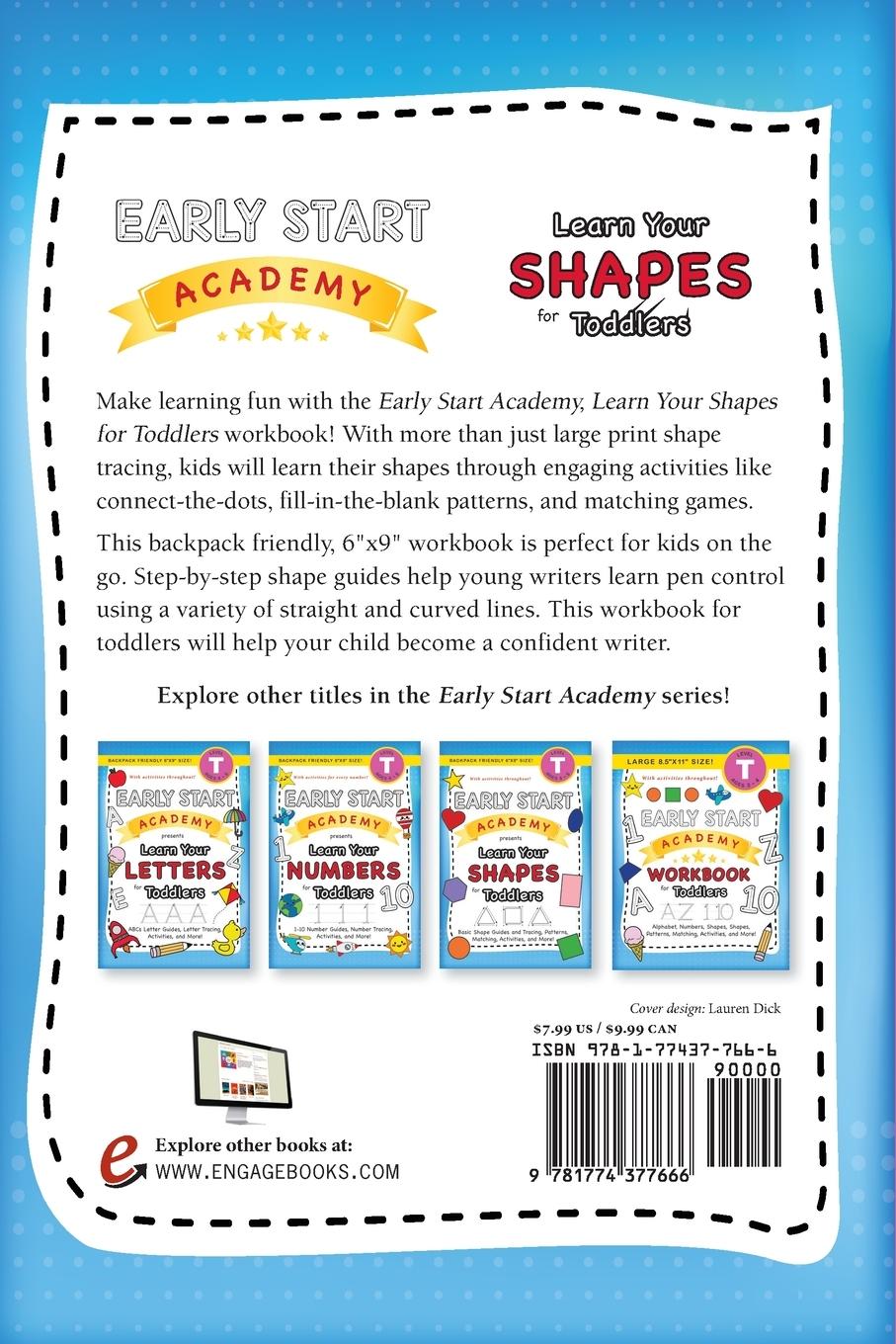 Rückseitencover Early Start Academy, Learn Your Shapes for Toddlers