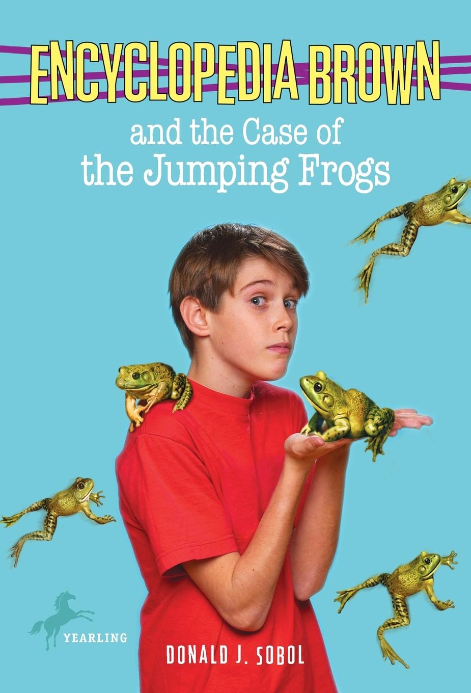 Vorderes Coverbild Encyclopedia Brown and the Case of the Jumping Frogs