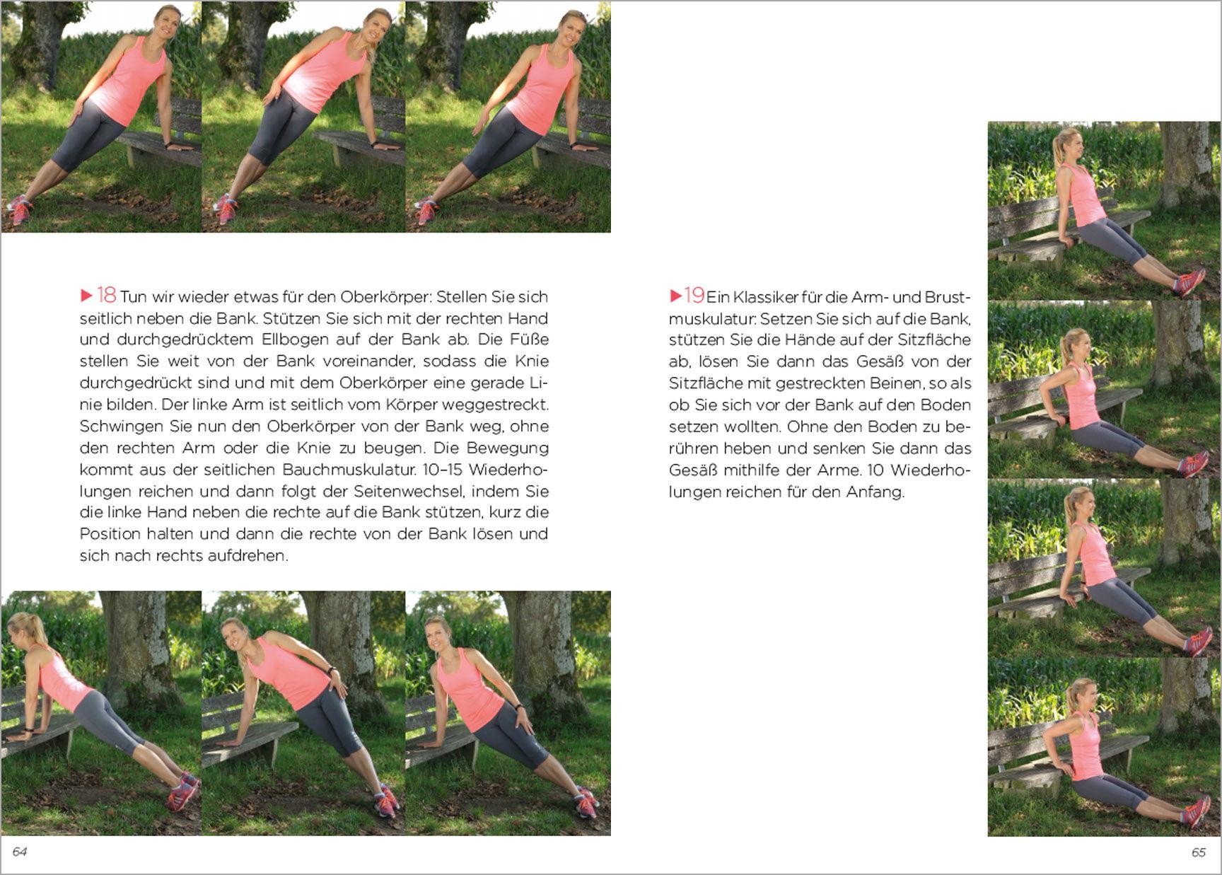 Beispielinhalt (Bild) Outdoor Workout + DVD. Personal Training für Ausdauer, Kraft, Schnelligkeit und Koordination