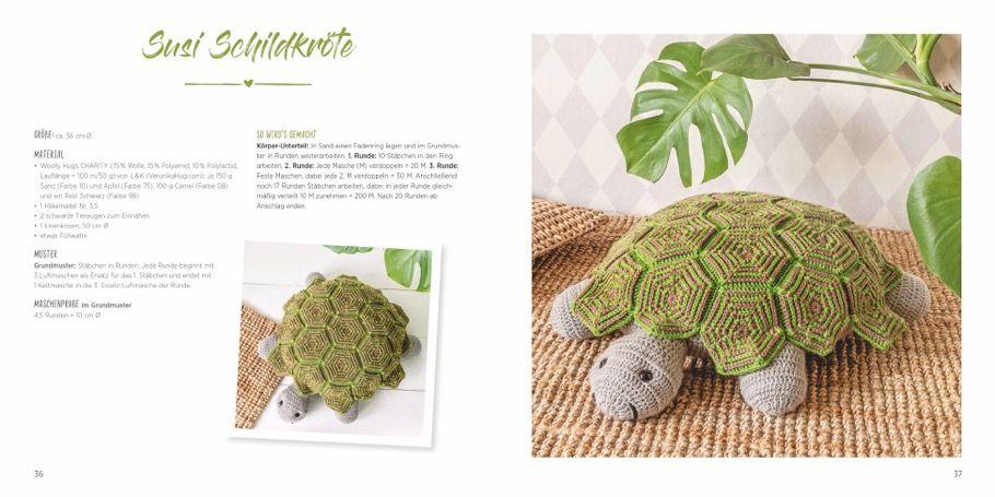 Beispielinhalt (Bild) Woolly Hugs Lustige Tierkissen häkeln