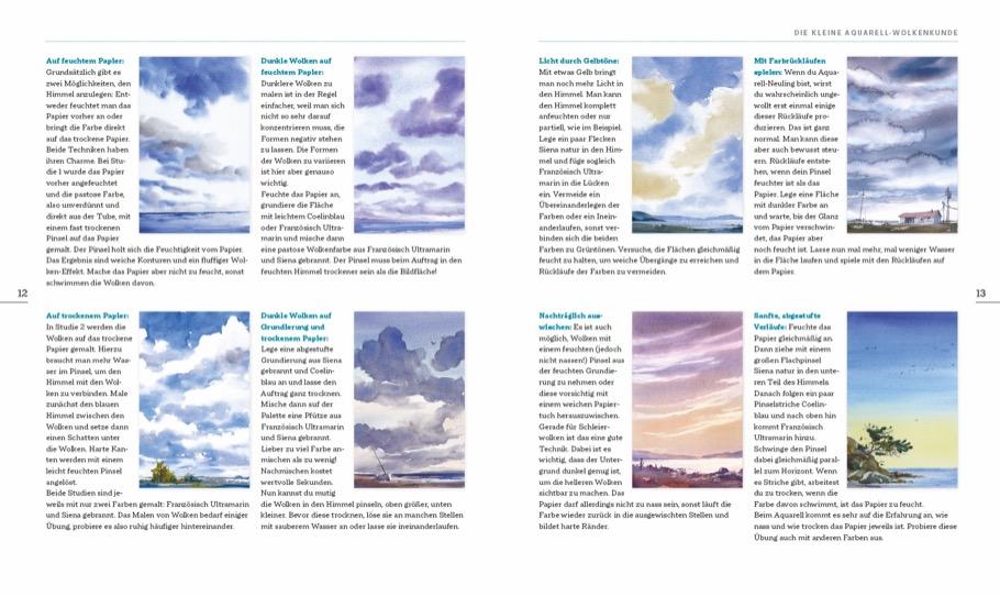Beispielinhalt (Bild) Mein Atelier Aquarellmalerei - Himmel & Wolken