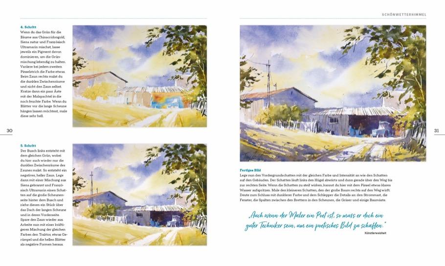 Beispielinhalt (Bild) Mein Atelier Aquarellmalerei - Himmel & Wolken