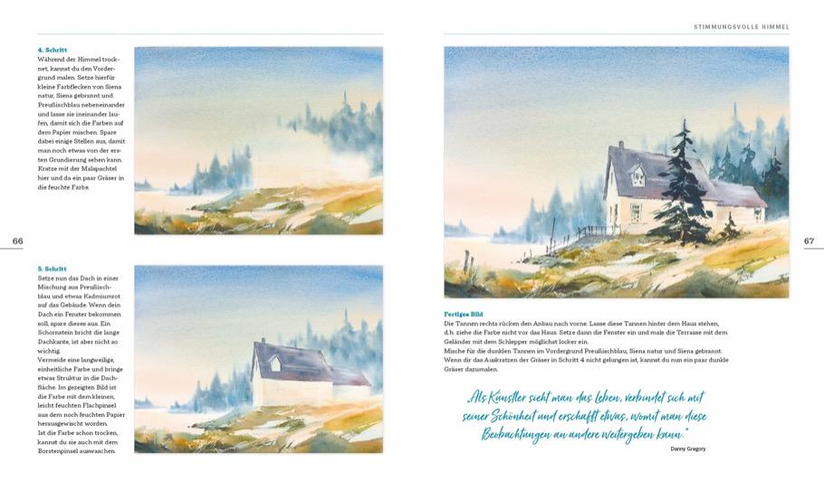 Beispielinhalt (Bild) Mein Atelier Aquarellmalerei - Himmel & Wolken