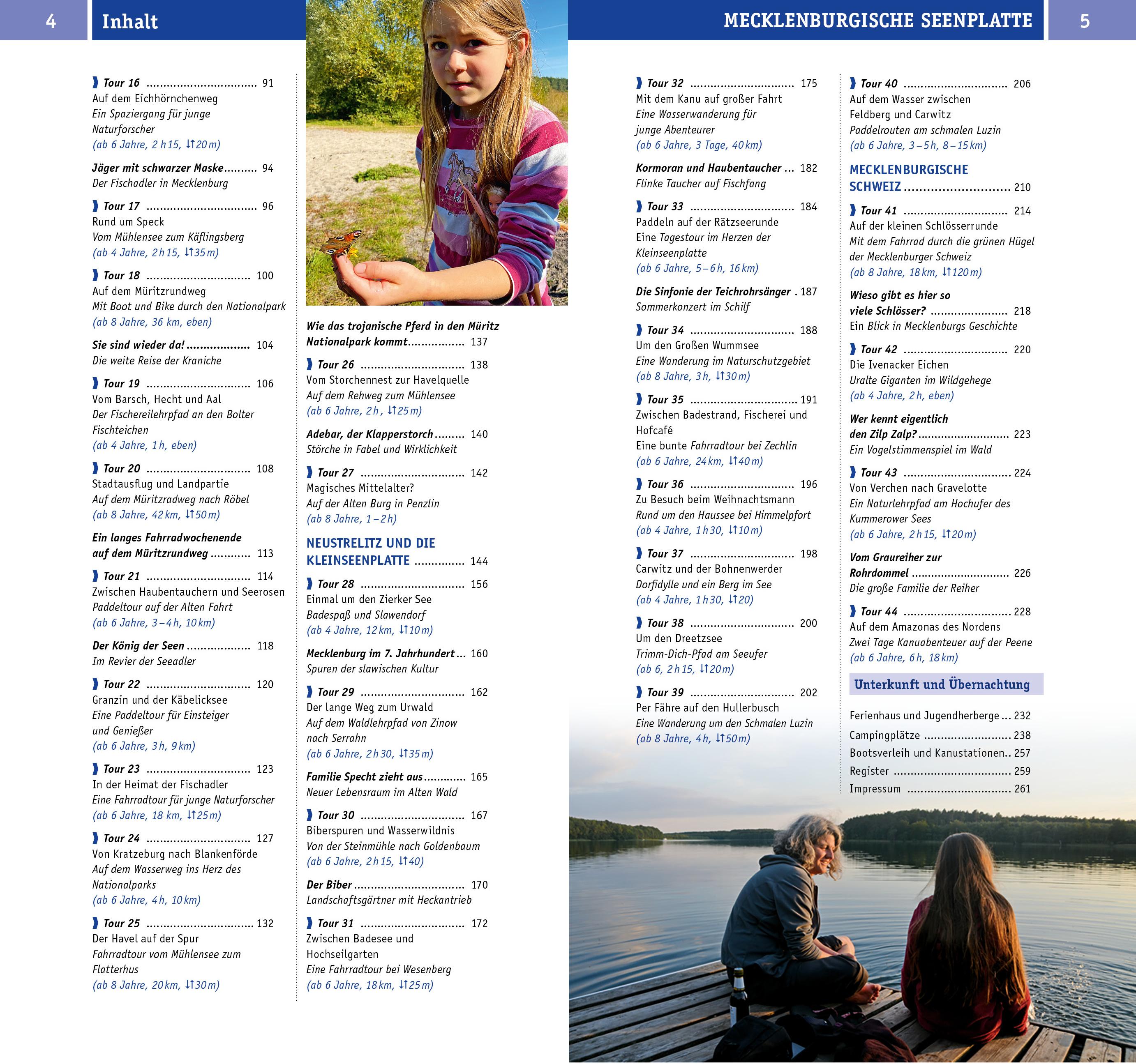 Beispielinhalt (Bild) Naturzeit mit Kindern: Mecklenburgische Seenplatte