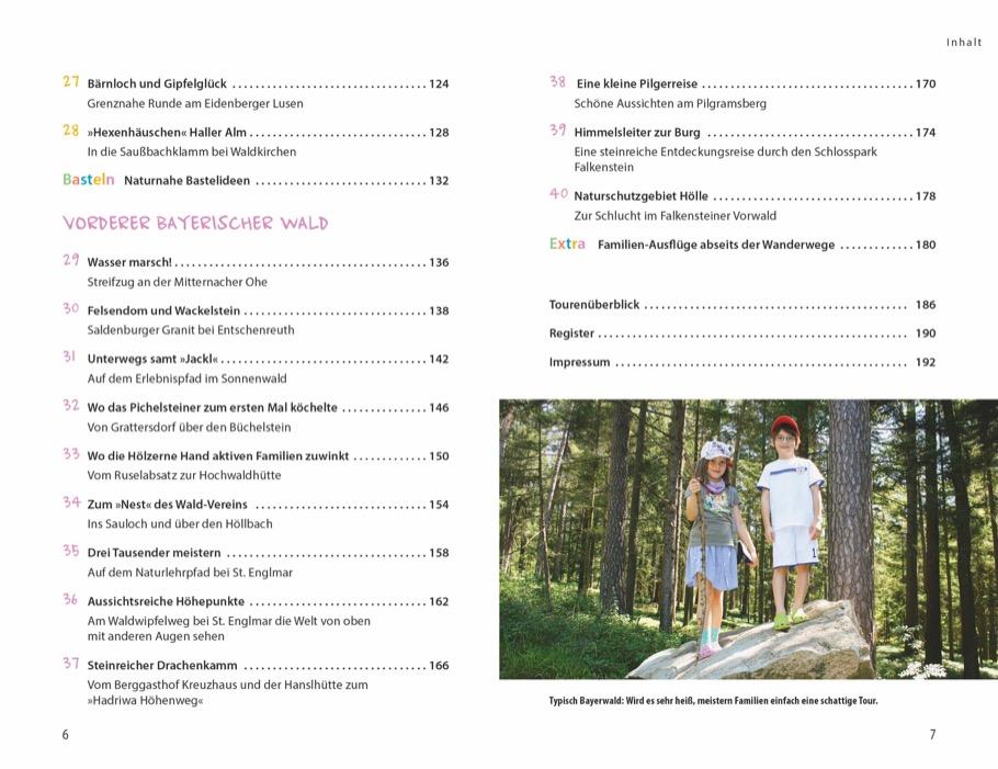 Beispielinhalt (Bild) Wanderspaß mit Kindern Bayerischer Wald