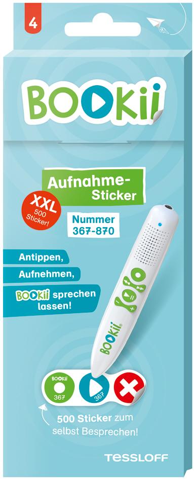 Vorderes Coverbild 504 BOOKii® Aufnahme-Sticker neutral Paket 4, Nr. 367-870