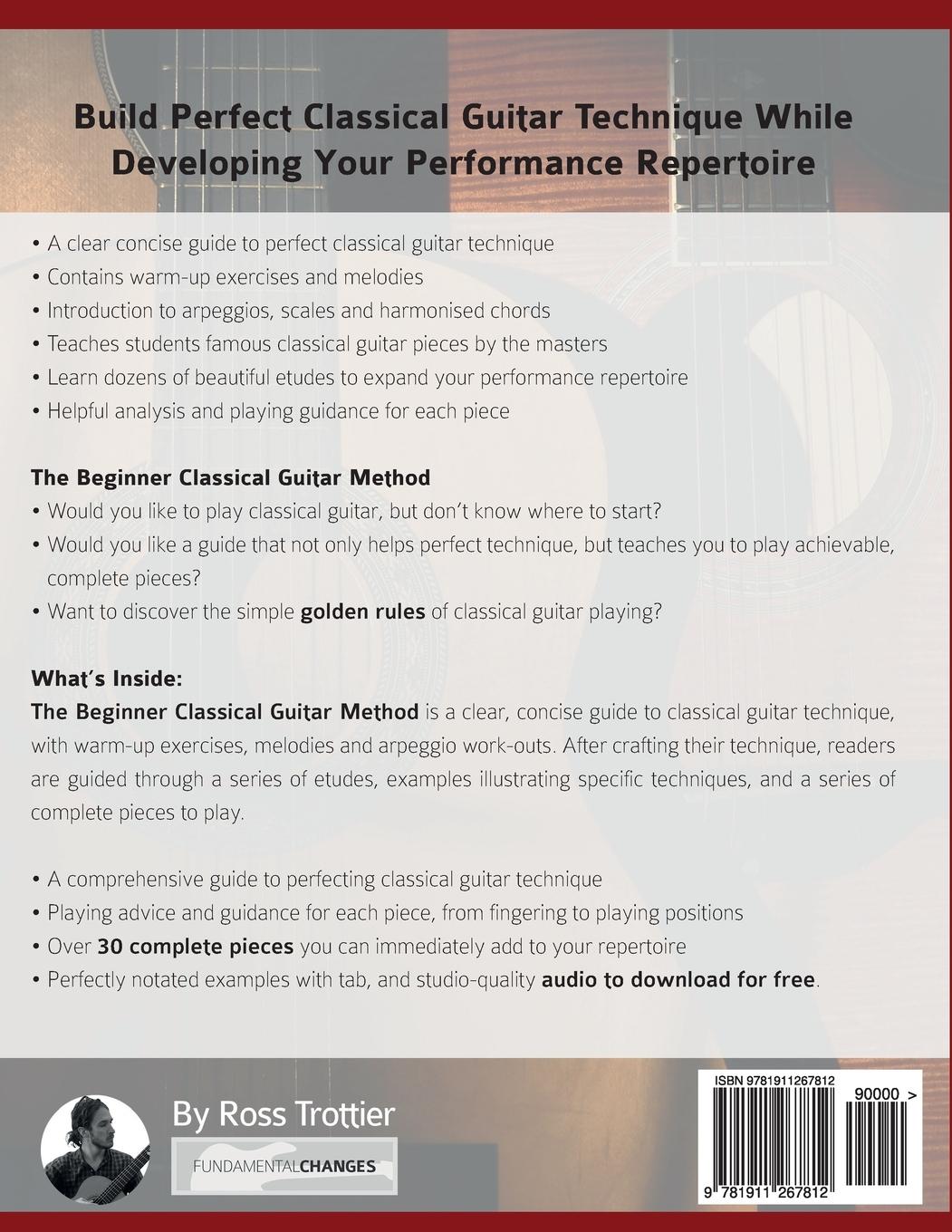 Rückseitencover The Beginner Classical Guitar Method