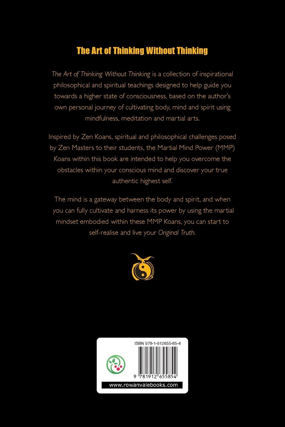 Rückseitencover The Art of Thinking Without Thinking