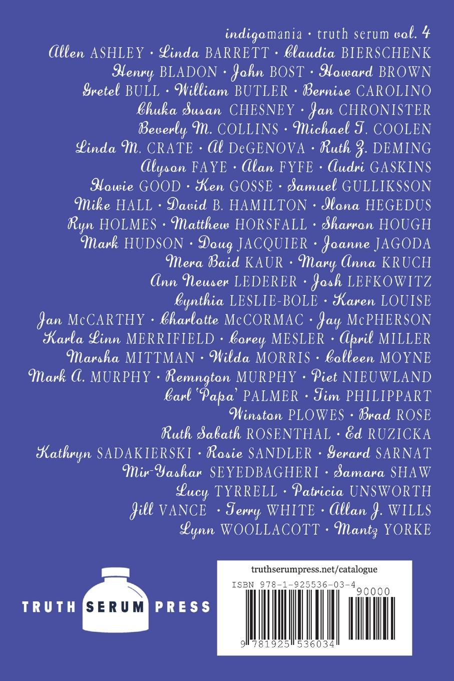 Rückseitencover Indigomania Truth Serum Vol. 4