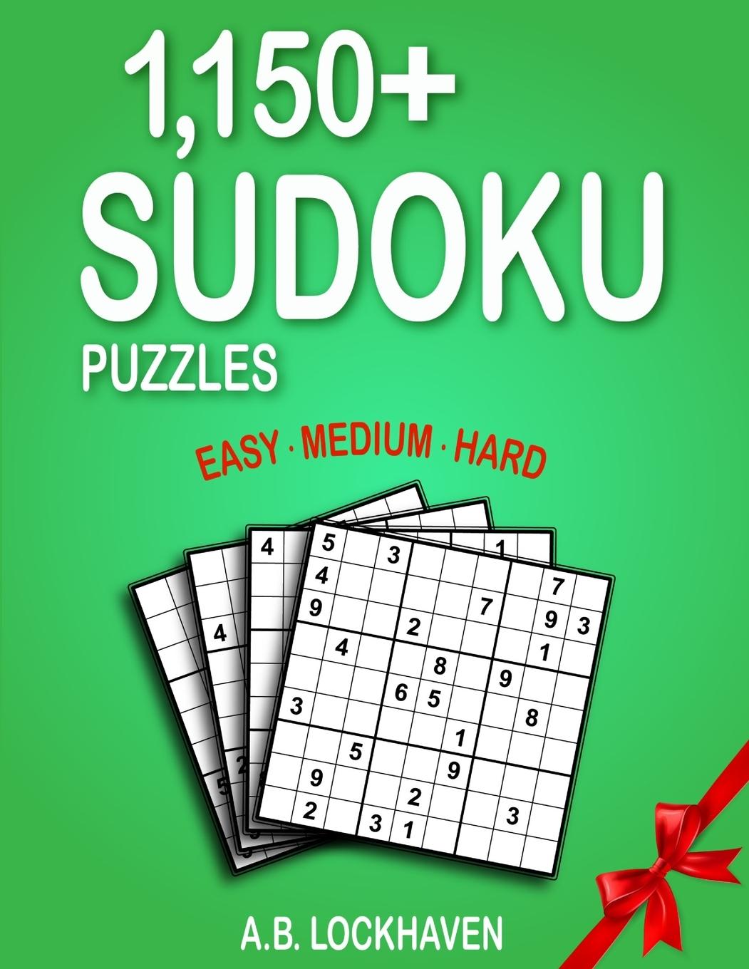 Vorderes Coverbild 1,150+ Sudoku Puzzles