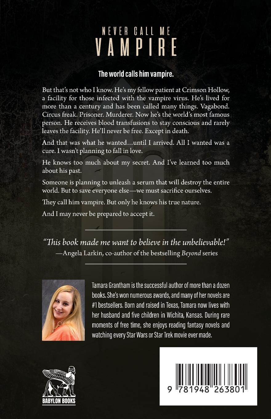 Rückseitencover Never Call Me Vampire