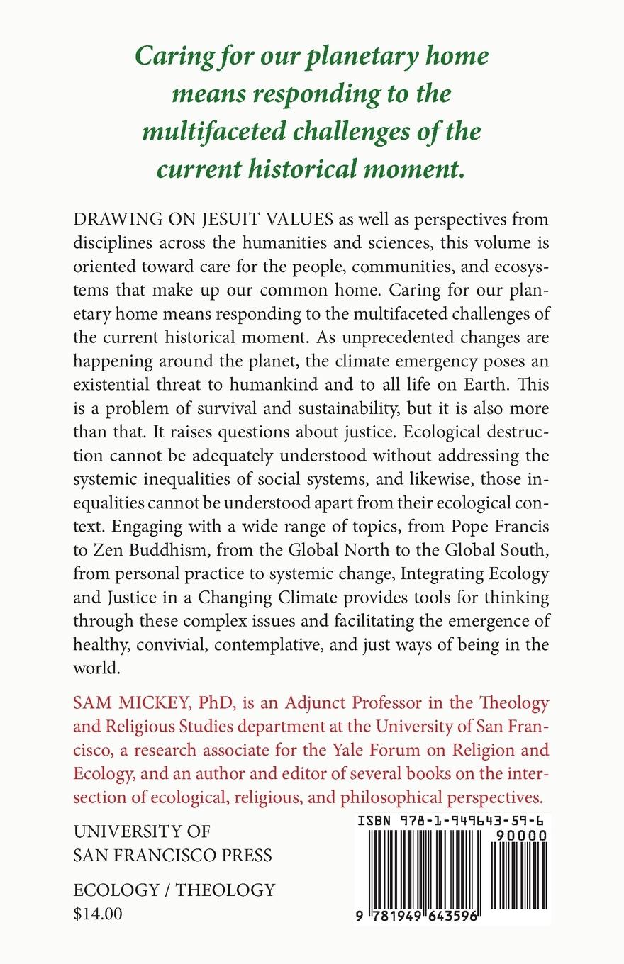 Rückseitencover Integrating  Ecology and Justice  in a Changing Climate