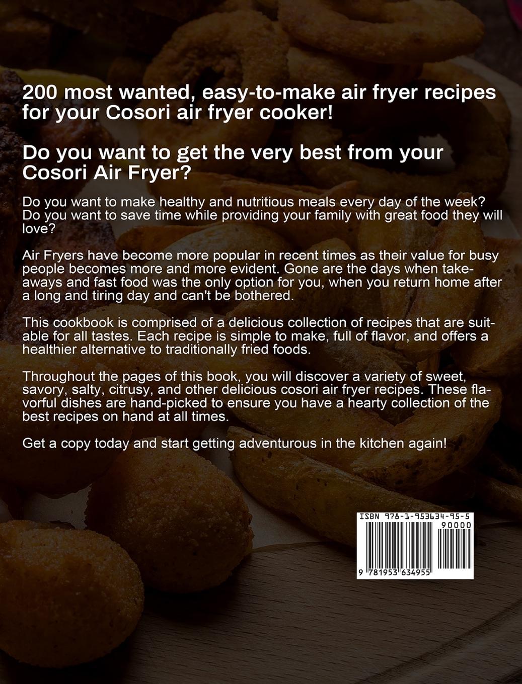 Rückseitencover COSORI Air Fryer Cookbook