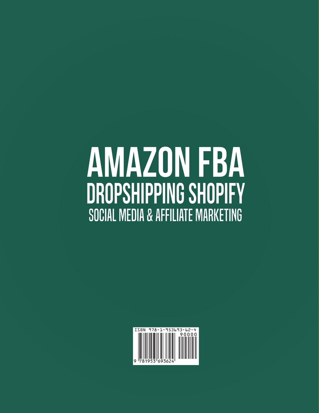 Rückseitencover Amazon FBA, Dropshipping Shopify, Social Media & Affiliate Marketing