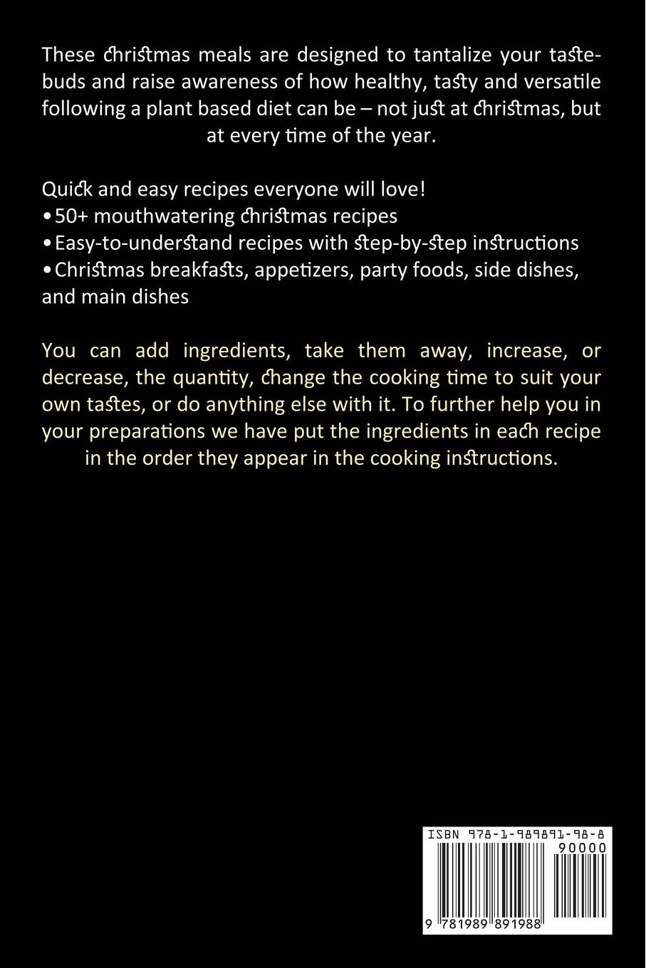 Rückseitencover Christmas Cookbook