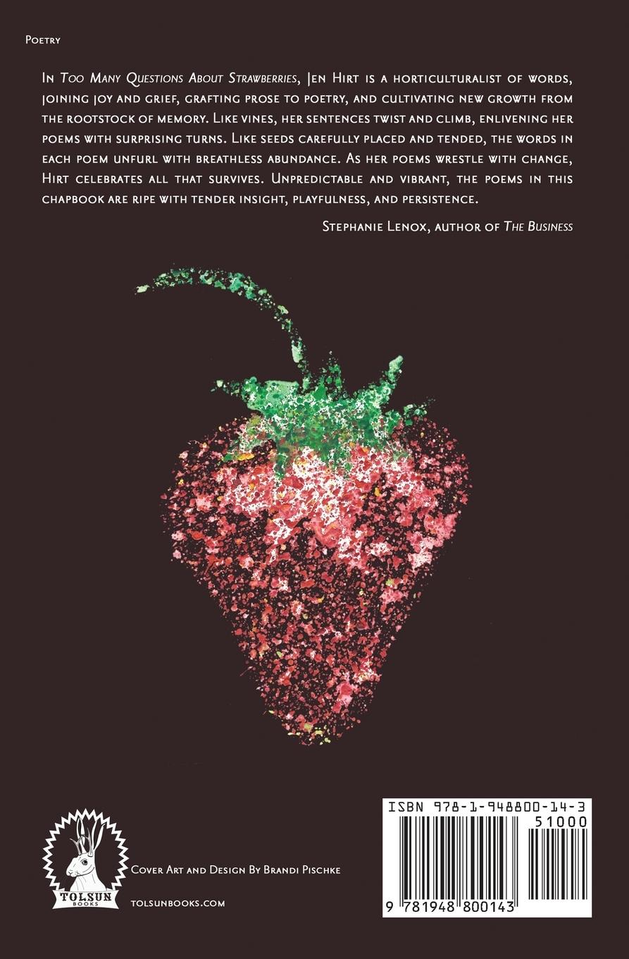 Rückseitencover Too many questions about strawberries