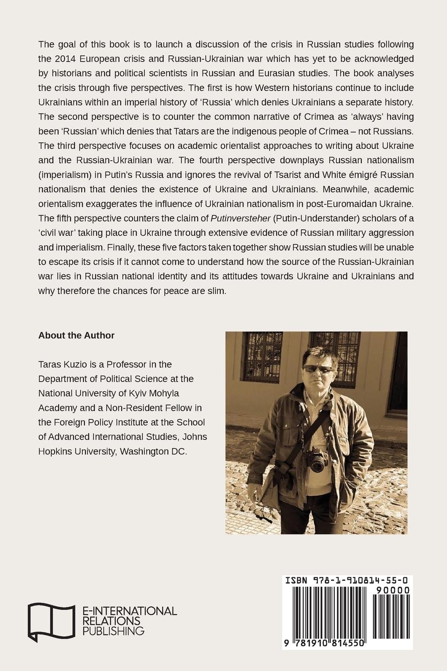 Rückseitencover Crisis in Russian Studies? Nationalism (Imperialism), Racism and War