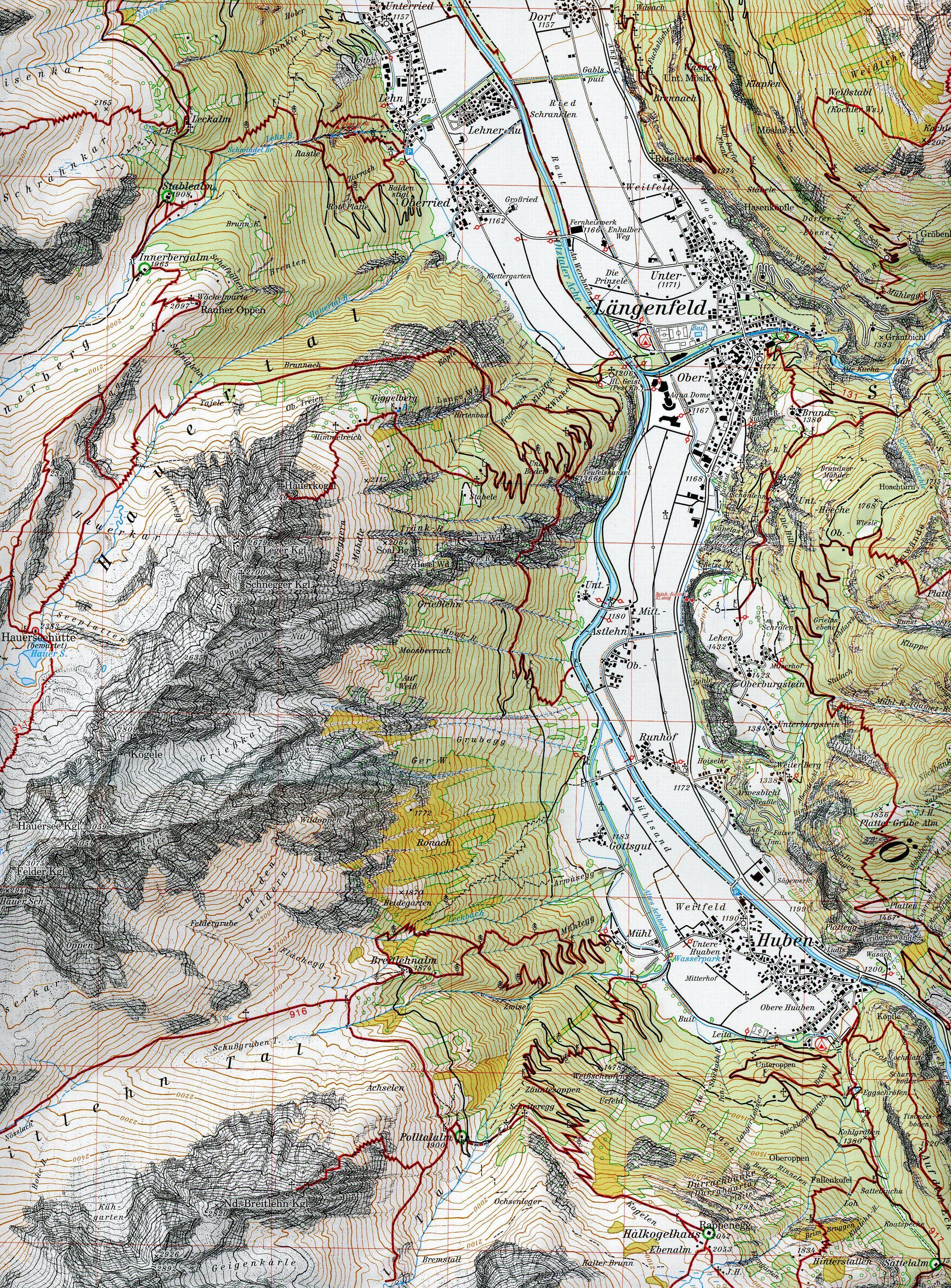 Beispielinhalt (Bild) Ötztaler Alpen, Geigenkamm 1:25 000