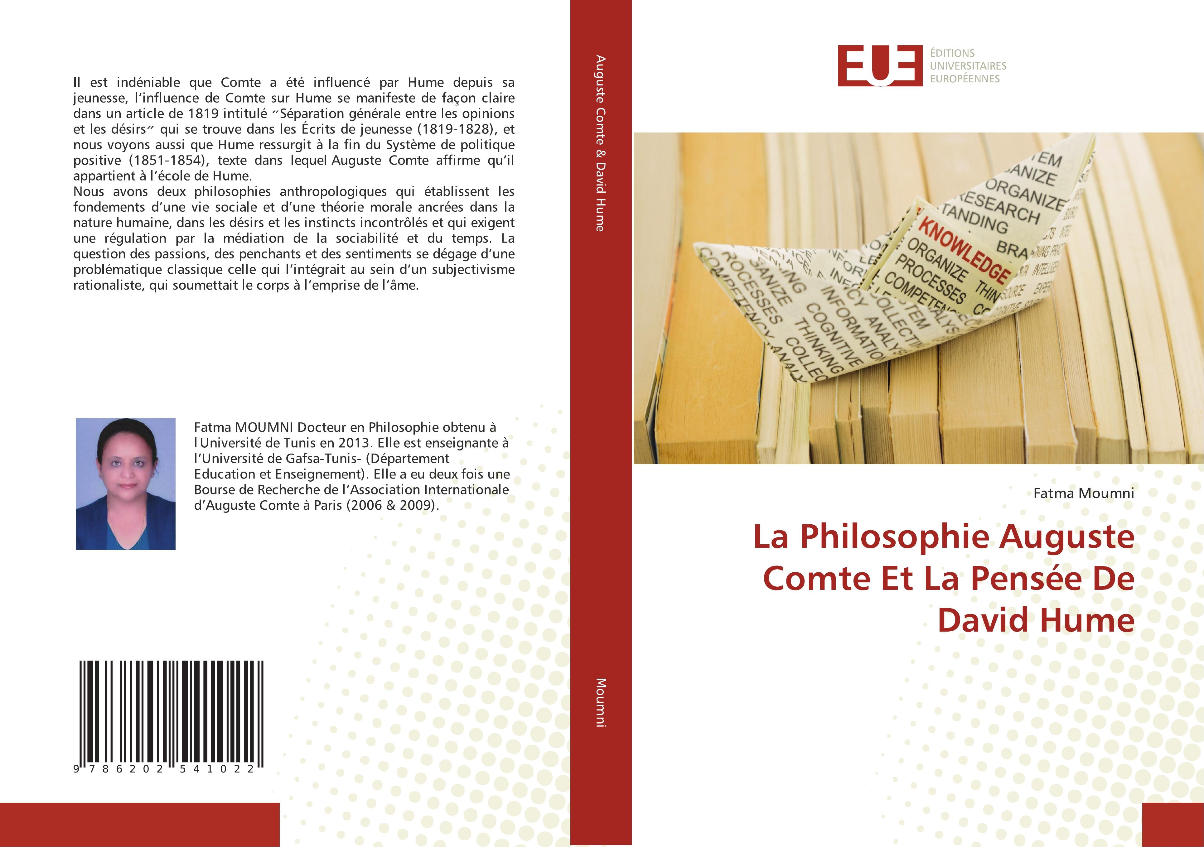 Vorderes Coverbild La Philosophie Auguste Comte Et La Pensée De David Hume