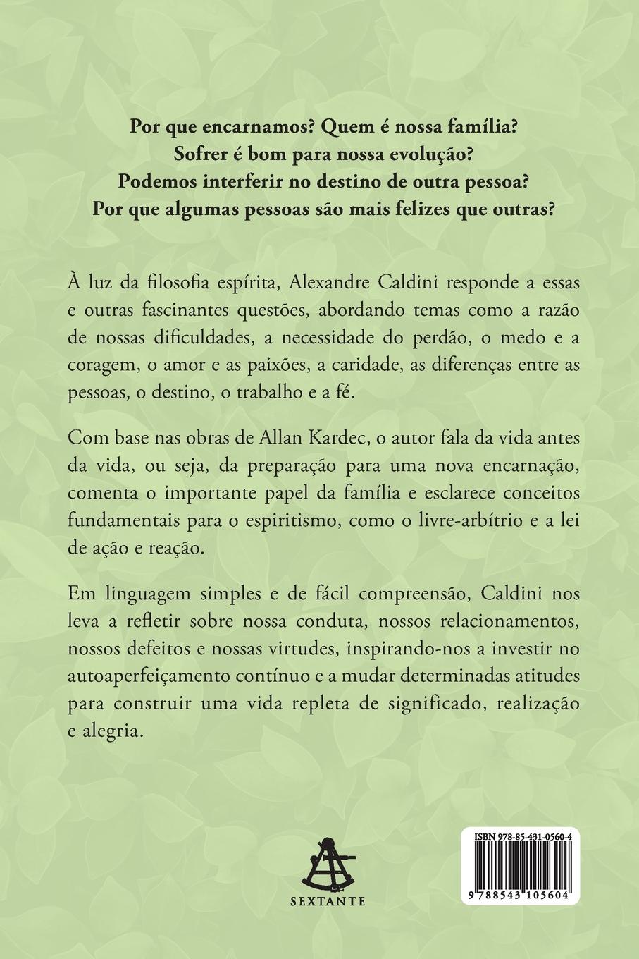 Rückseitencover A vida na visão do espiritismo