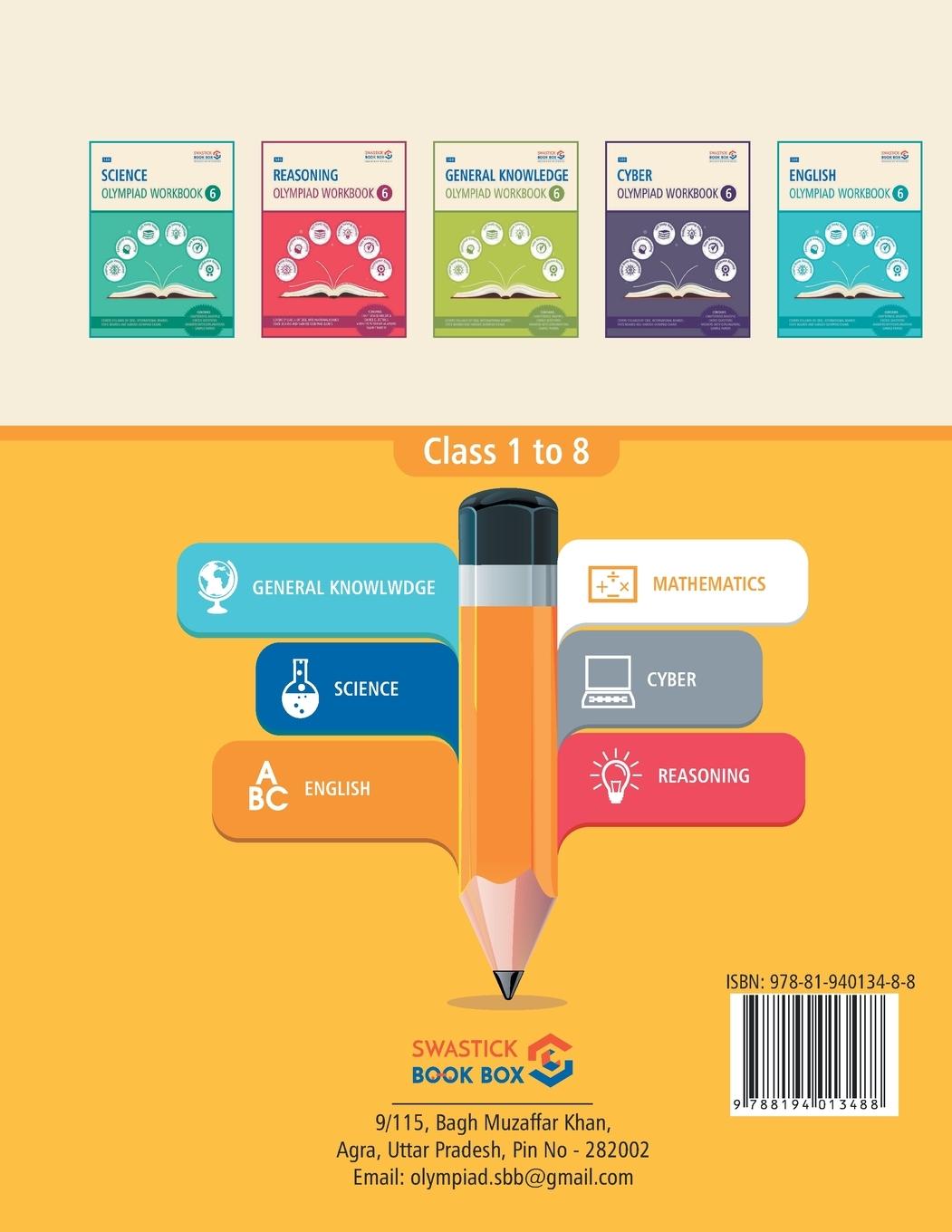 Rückseitencover SBB Maths Olympiad Workbook - Class 6