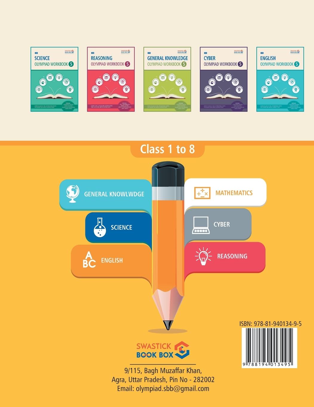 Rückseitencover SBB Maths Olympiad Workbook - Class 5