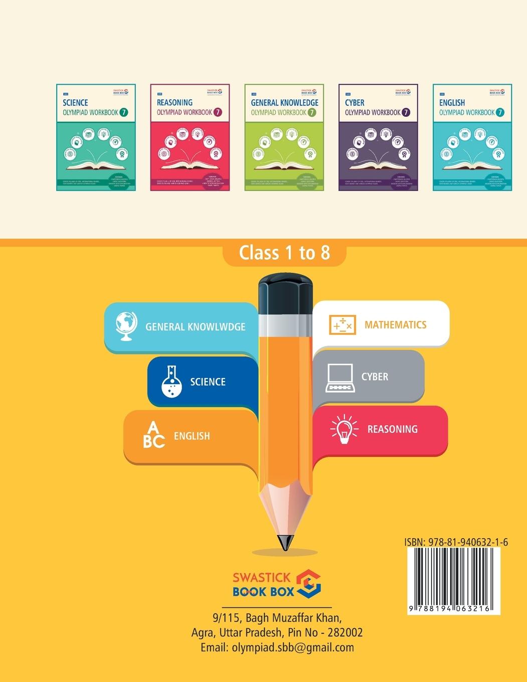 Rückseitencover SBB Maths Olympiad Workbook - Class 7