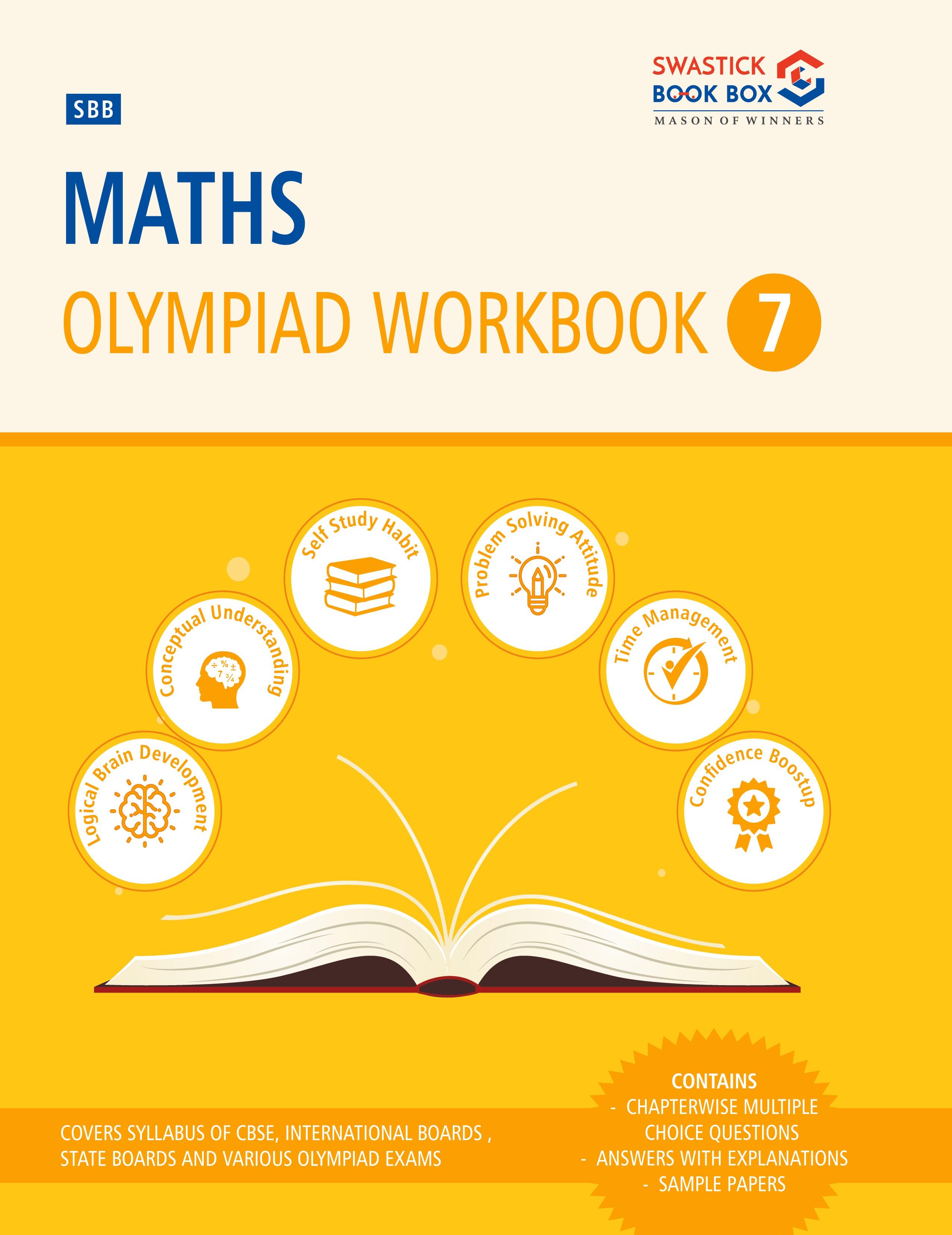 Vorderes Coverbild SBB Maths Olympiad Workbook - Class 7