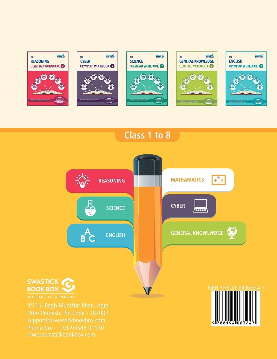 Rückseitencover SBB Maths Olympiad Workbook - Class 2