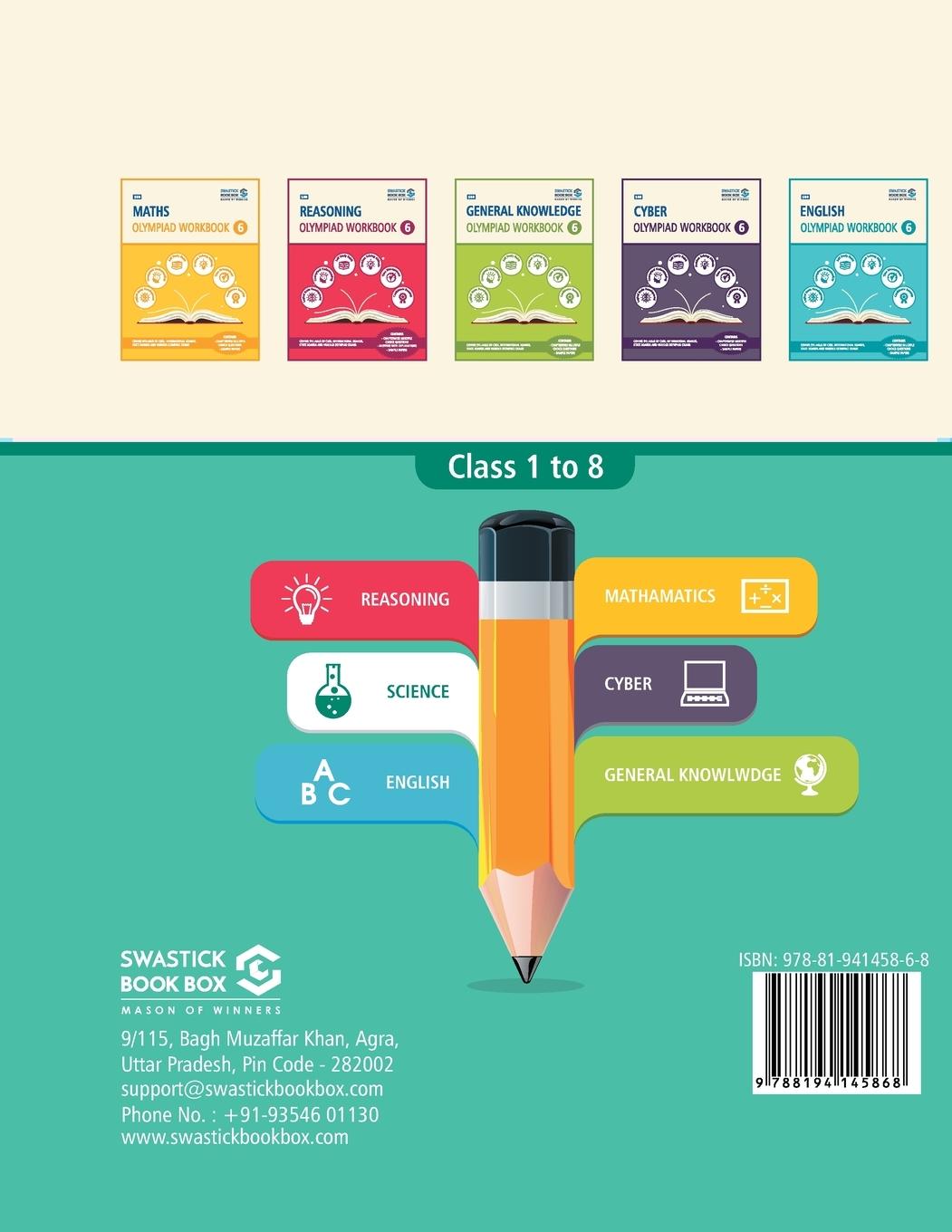 Rückseitencover SBB Science Olympiad Workbook - Class 6