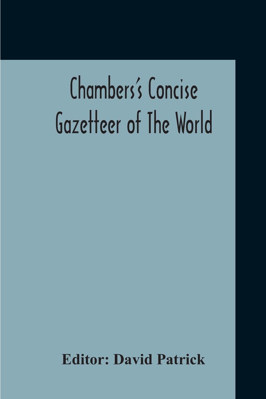 Vorderes Coverbild Chambers's Concise Gazetteer Of The World