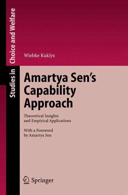 Vorderes Coverbild Amartya Sen's Capability Approach