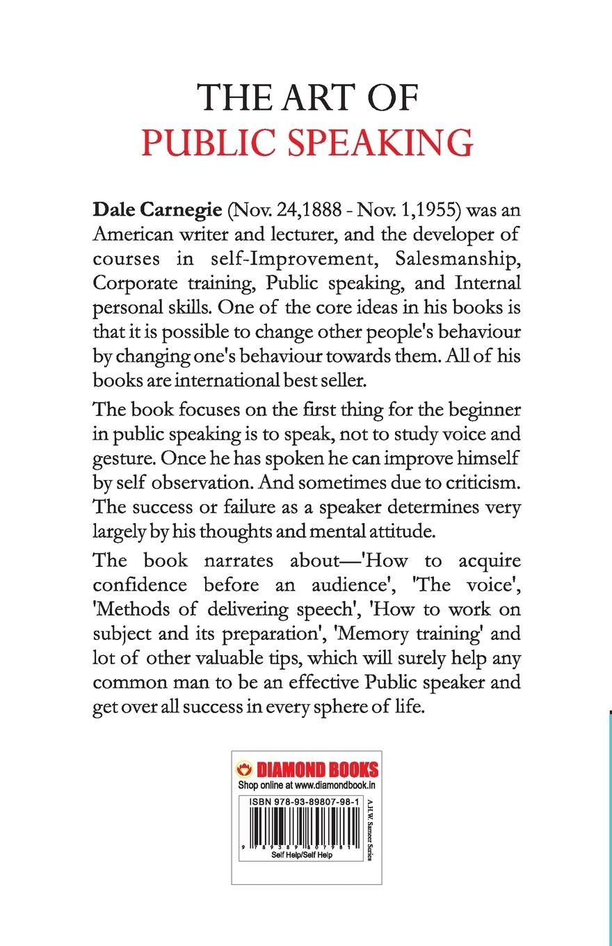 Rückseitencover The Art of Public Speaking