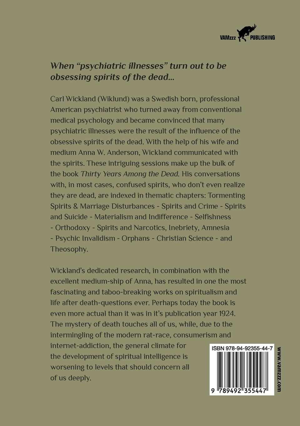 Rückseitencover Thirty Years Among the Dead