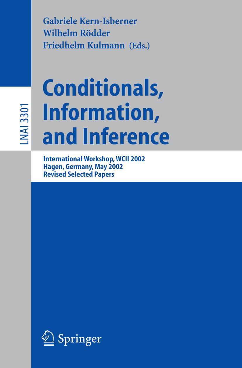 Vorderes Coverbild Conditionals, Information, and Inference