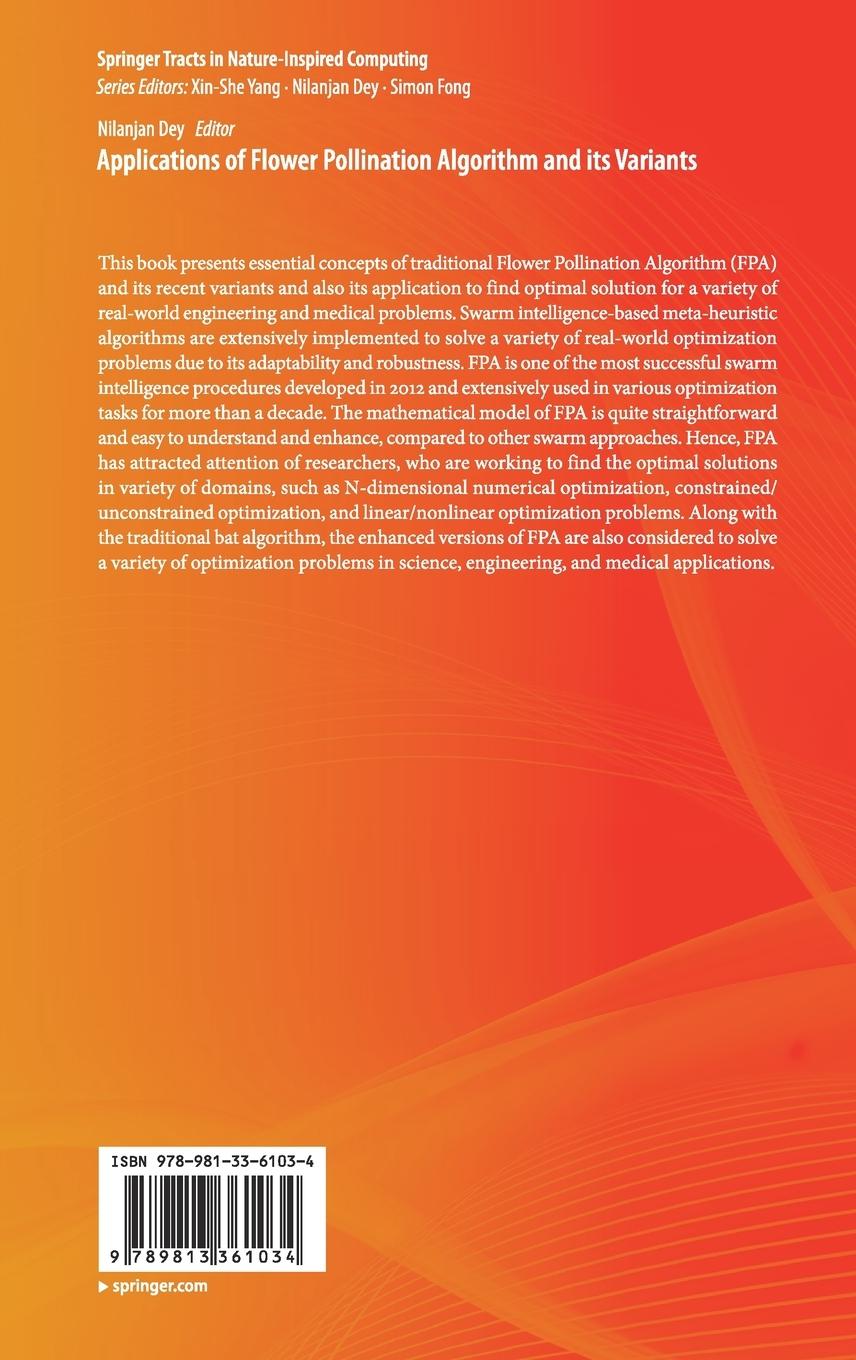 Rückseitencover Applications of Flower Pollination Algorithm and its Variants