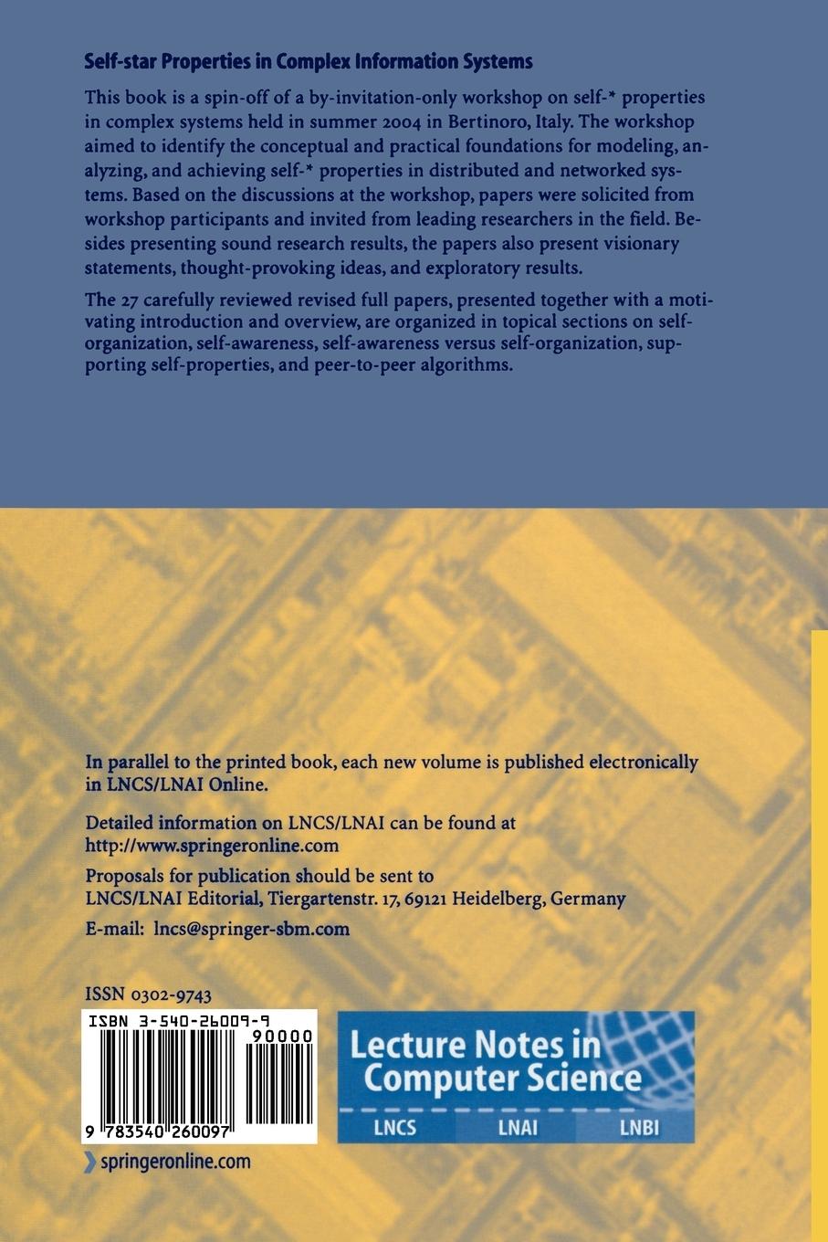 Rückseitencover Self-star Properties in Complex Information Systems