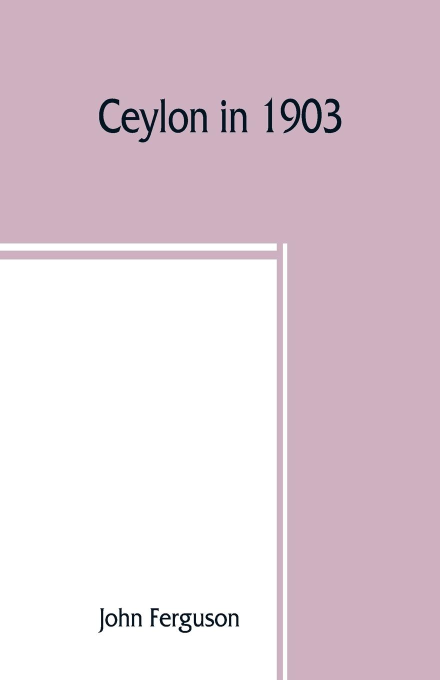 Vorderes Coverbild Ceylon in 1903