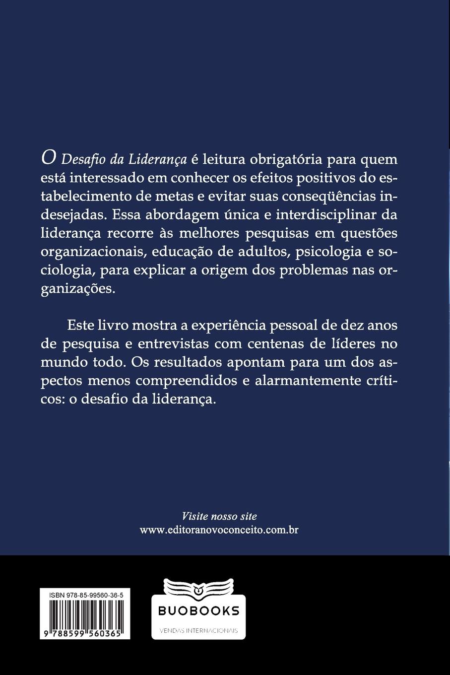 Rückseitencover O Desafio da Liderança
