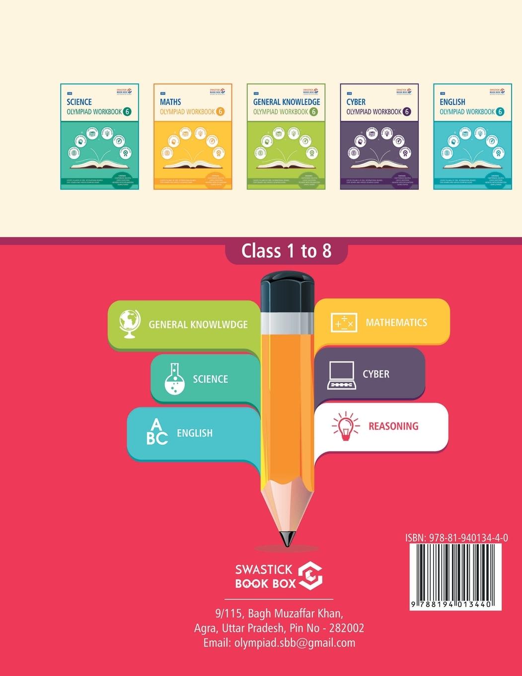 Rückseitencover SBB Reasoning Olympiad Workbook - Class 6