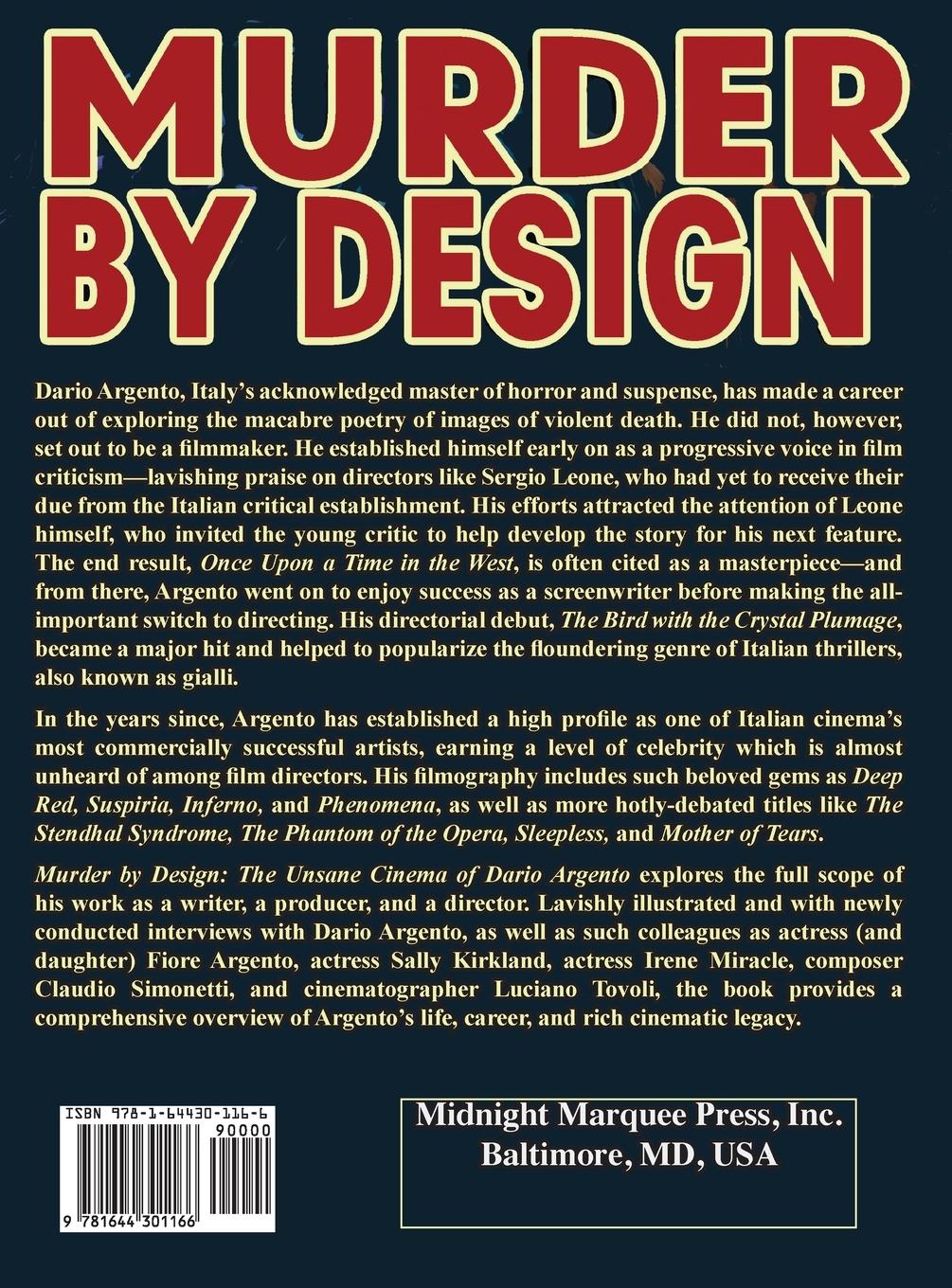Rückseitencover MURDER BY  DESIGN