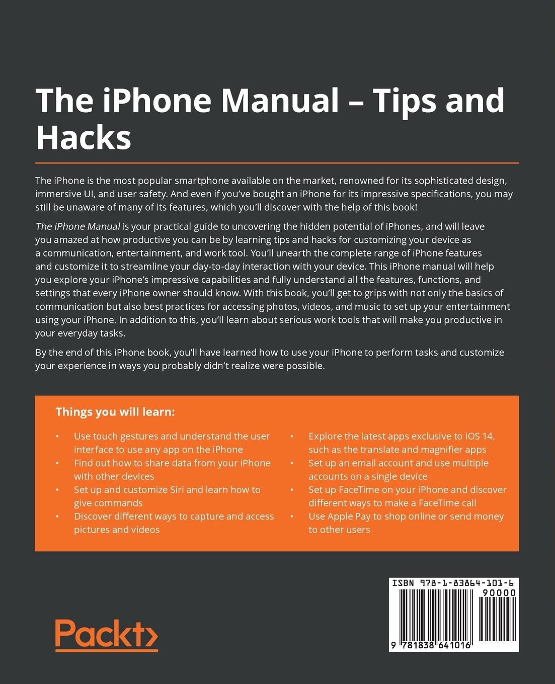 Rückseitencover The iPhone Manual - Tips and Hacks