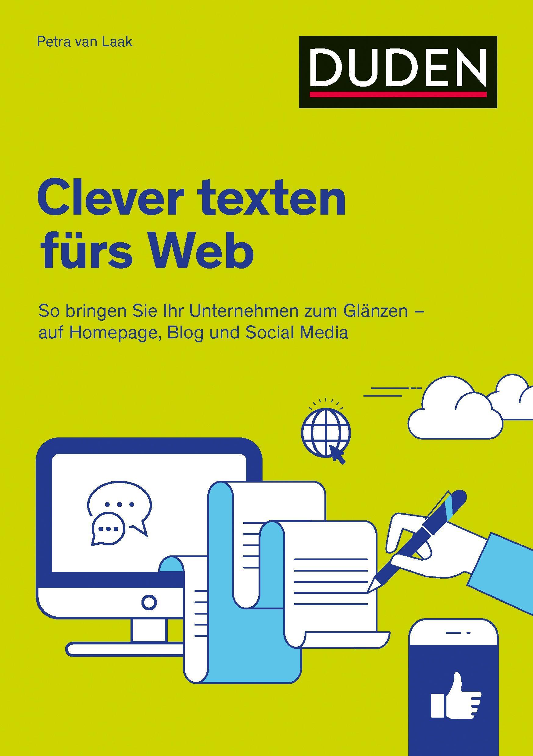 Vorderes Coverbild Duden Ratgeber ? Clever texten fürs Web
