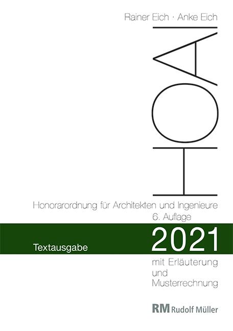 Vorderes Coverbild HOAI 2021 - Textausgabe Honorarordnung für Architekten und Ingenieure