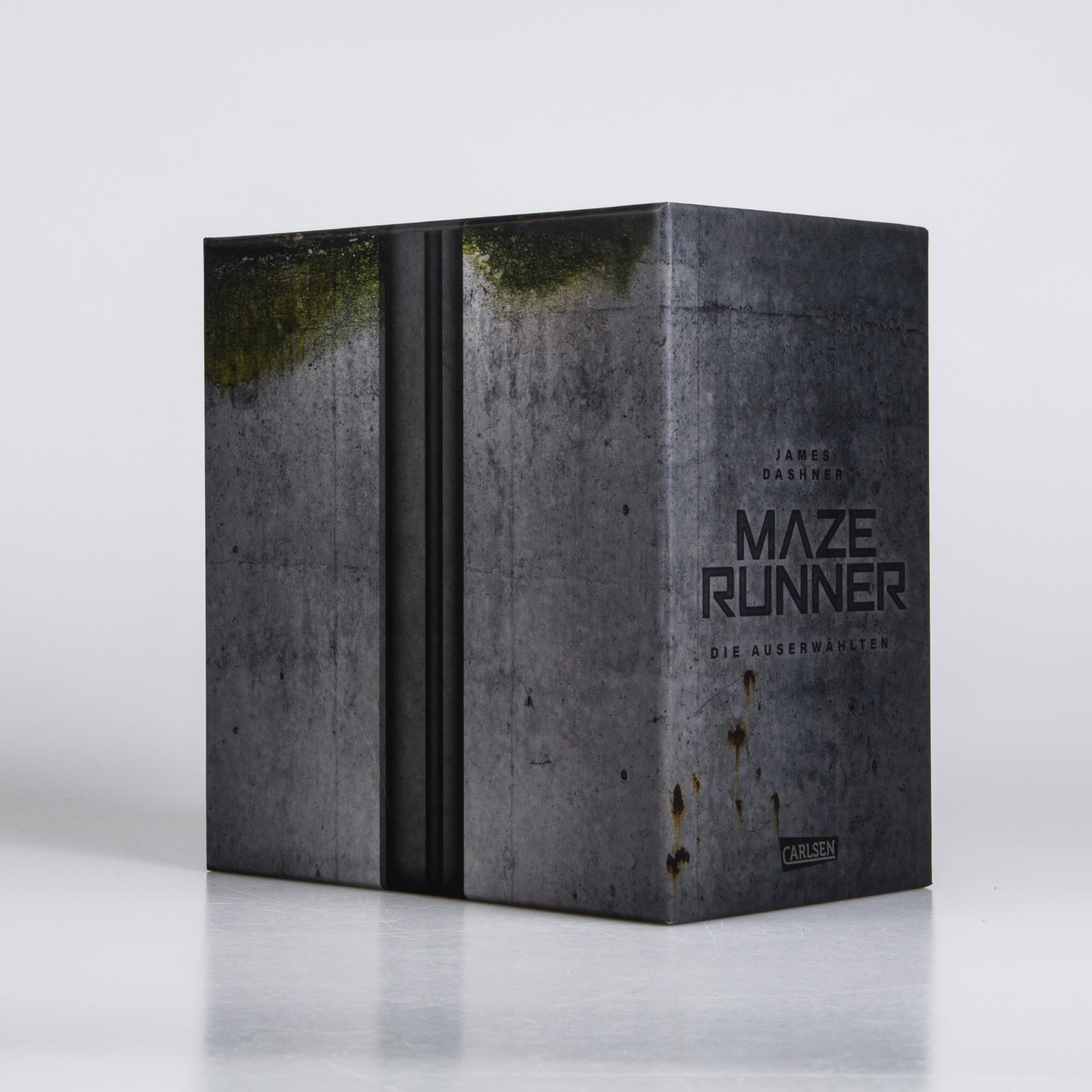 Beispielinhalt (Bild) Maze-Runner-Schuber (6 Bände im Taschenbuch-Schuber inklusive Bonusband mit »Crank Palace« und »Die Geheimakten«)